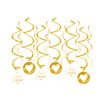 Swirl decorations - Just Married
