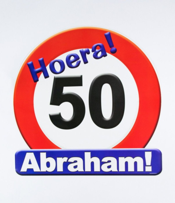 Uitgelezene Huldeschild - 50 jaar Abraham gezocht voor Abraham? Koop deze bij LA-01