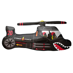 Folieballon Super Shape Black Chopper