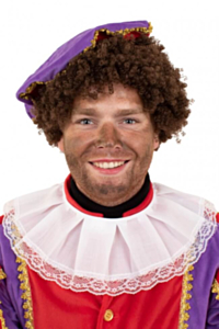 Pieten kraag katoen met kant