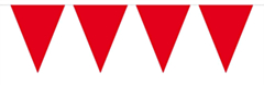 Vlaggenlijn Effen Rood 10mtr