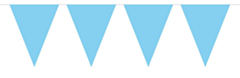 Vlaggenlijn Effen Baby Blauw 10mtr