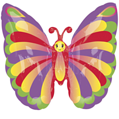 Folieballon Super Shape Beautiful Butterfly