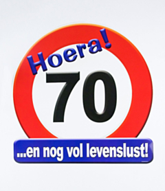 Huldeschild - 70 jaar