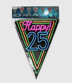 Neon vlaggenlijn - 25 jaar