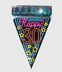 Neon vlaggenlijn - 30 jaar