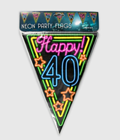 Neon vlaggenlijn - 40 jaar