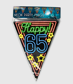 Neon vlaggenlijn - 65 jaar