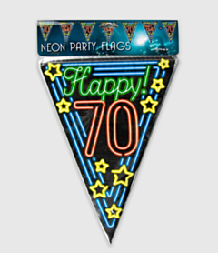 Neon vlaggenlijn - 70 jaar 