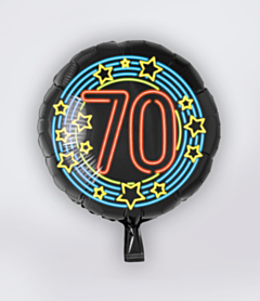 Neon Folieballon 70 jaar