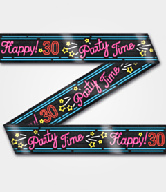 Neon Party tape 30 jaar
