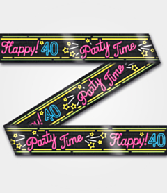 Neon Party tape 40 jaar