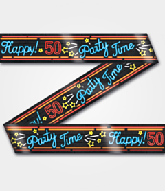 Neon Party tape 50 jaar
