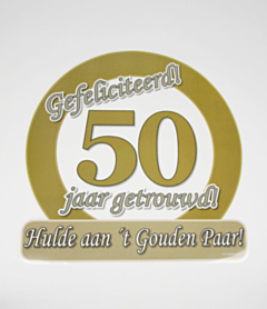 Huldeschild - 50 jaar getrouwd