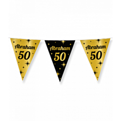 Classy Party flags foil - Abraham 50
