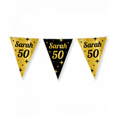 Classy Party flags foil - Sarah 50