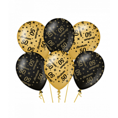 Classy party balloons - Abraham 50