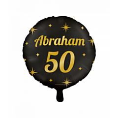 Classy party foil balloons - Abraham 50