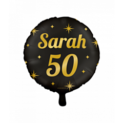 Classy party foil balloons - Sarah 50