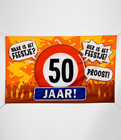XXL Gevel vlag - 50 jaar