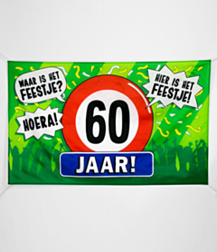 XXL Gevel vlag - 60 jaar