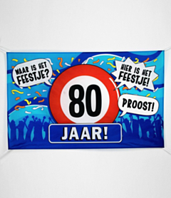 XXL Gevel vlag - 80 jaar
