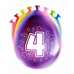 Happy party balloons - 4 years