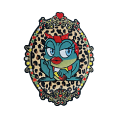 Ornament panter rug embleem