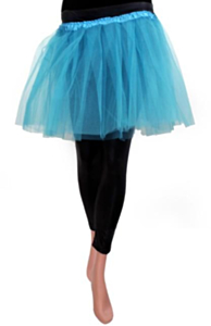 Tule rokje volwassenen blauw