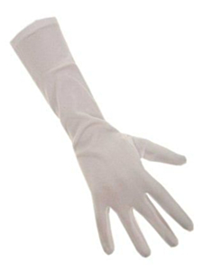 Handschoenen stretch wit luxe nylon XL