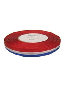 Medaille lint rood/wit/blauw 10 mm