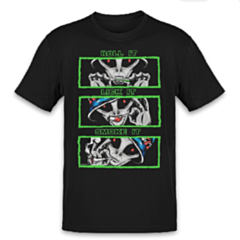 T-shirt Roll It Alien Blacklight