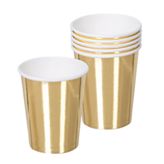 Set 6 Bekertjes ZILVER (25cl)