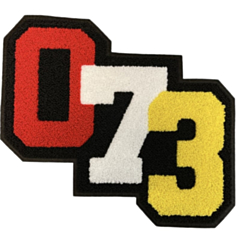 073 badstof rug embleem