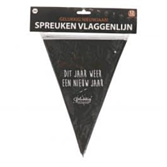 Spreuken vlaggenlijn Gelukkig Nieuwjaar