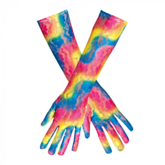 Kanten handschoenen elleboog regenboog
