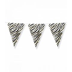 Party Flags foil - Zebra