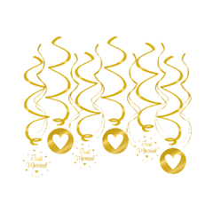 Swirl decorations - Just Married